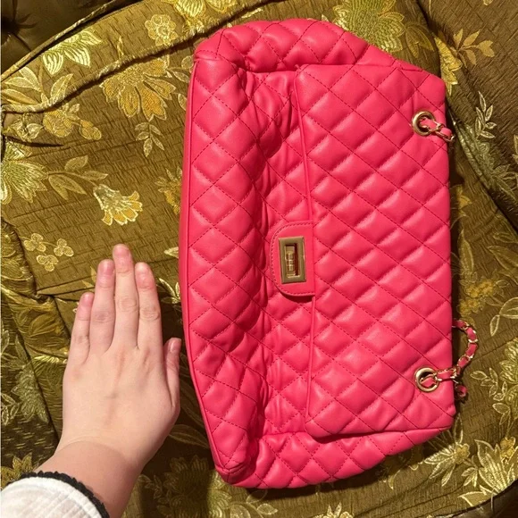 Pink Quilted Women's Bag - Picture 3 of 7